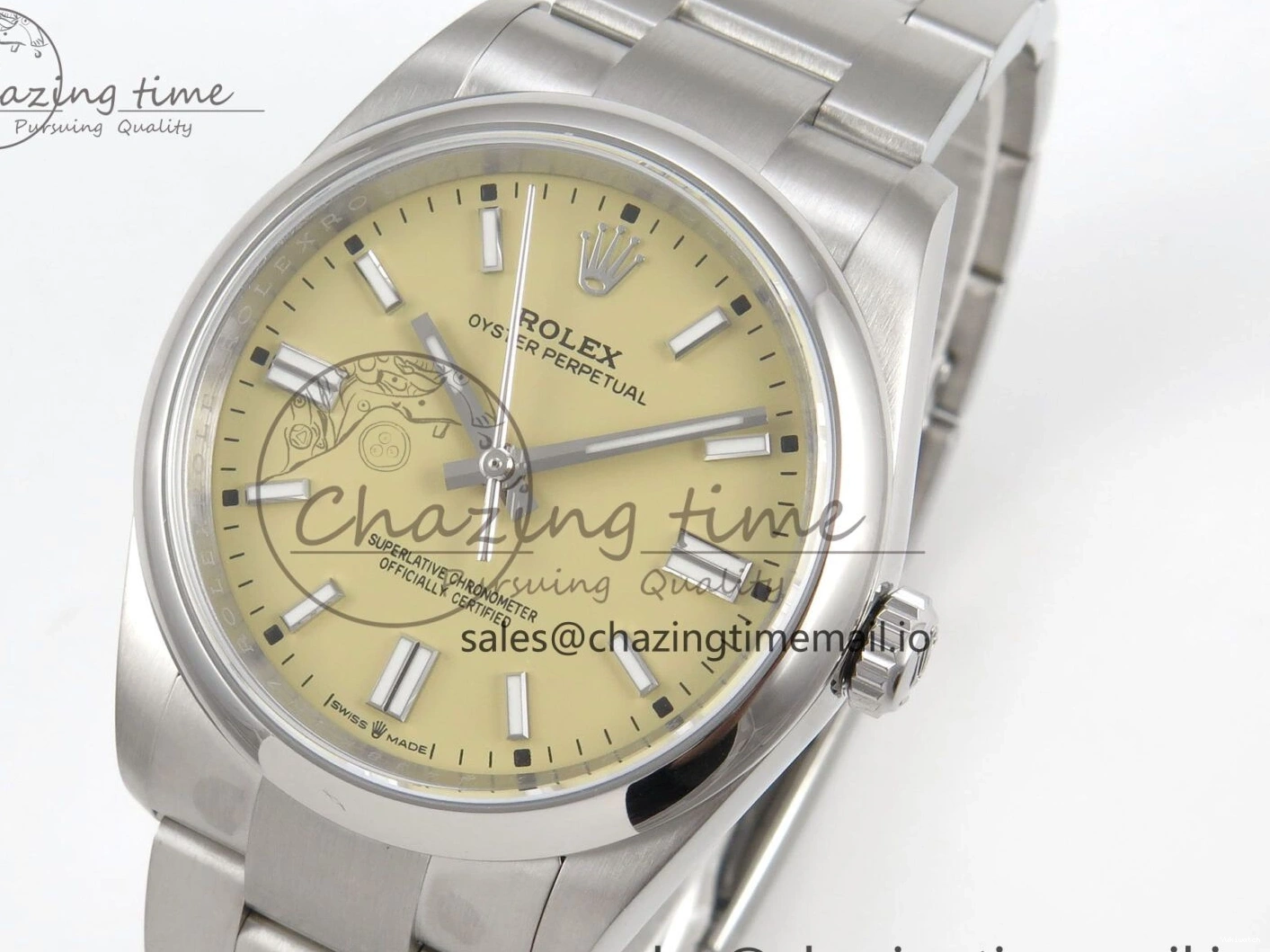 2025 904L Pistachio 36mm Edition KRF Best Beige Perpetual Oyster 126000 A2824 Dial Steel 1:1 0524